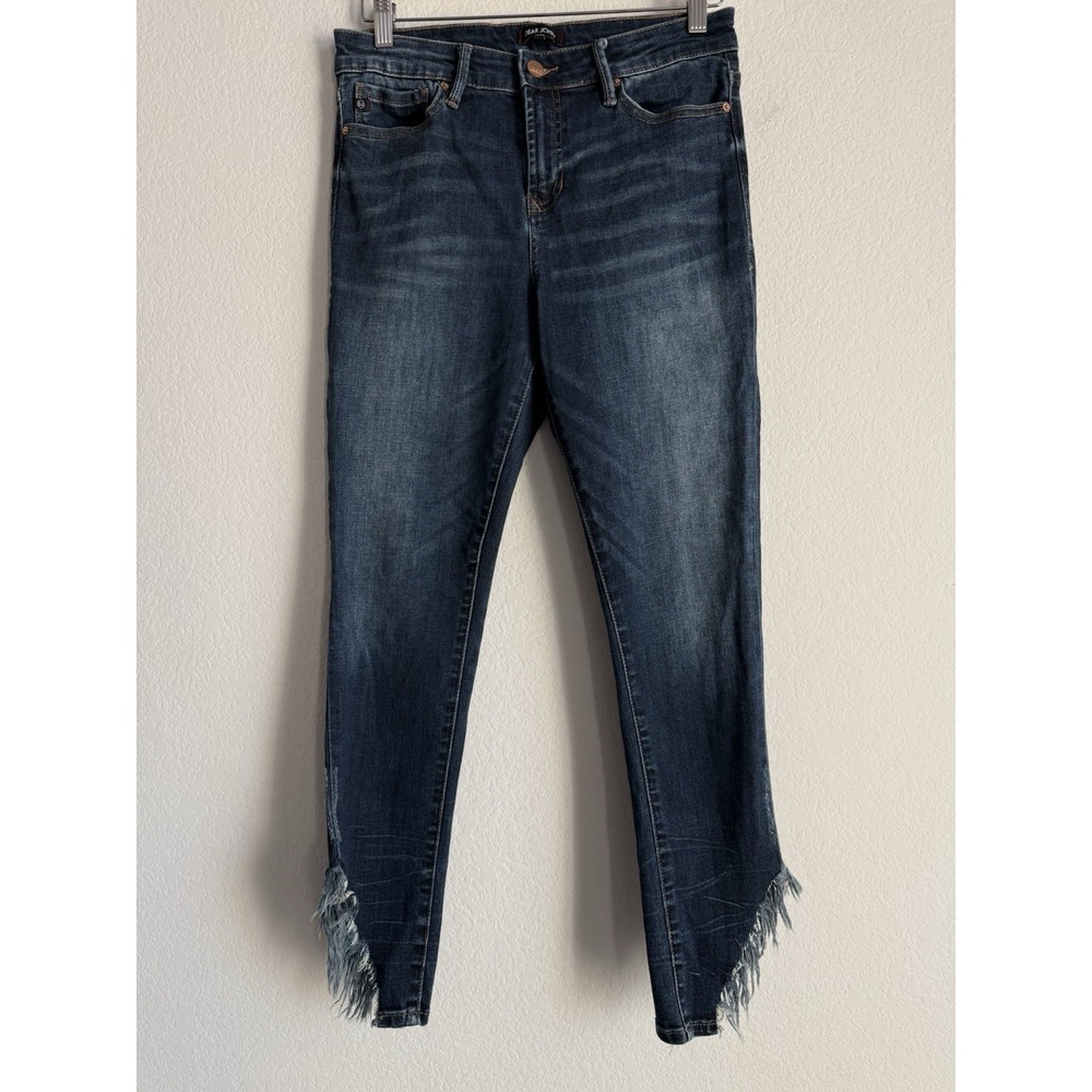 DEAR JOHN Gisele Women's Size 29‎ High Waisted Skinny Button Fly Jeans Raw Hem - Picture 8 of 11